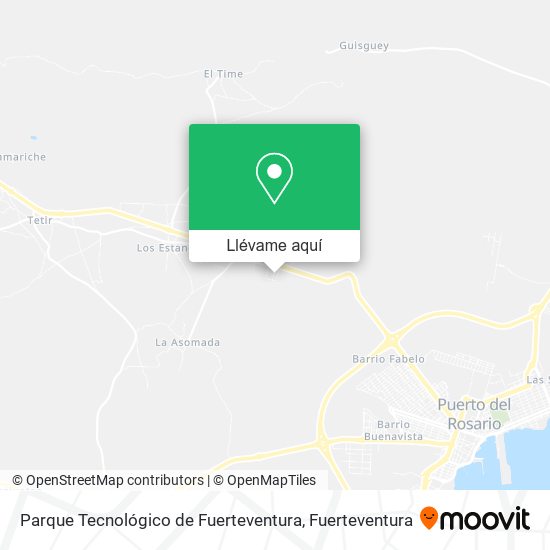 Mapa Parque Tecnológico de Fuerteventura