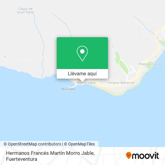 Mapa Hermanos Francés Martin Morro Jable