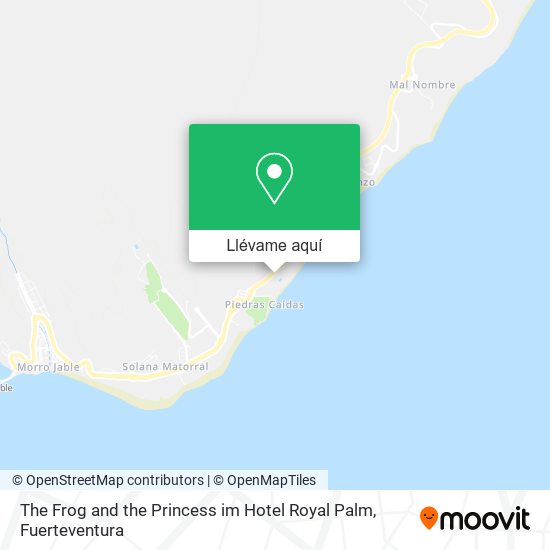 Mapa The Frog and the Princess im Hotel Royal Palm