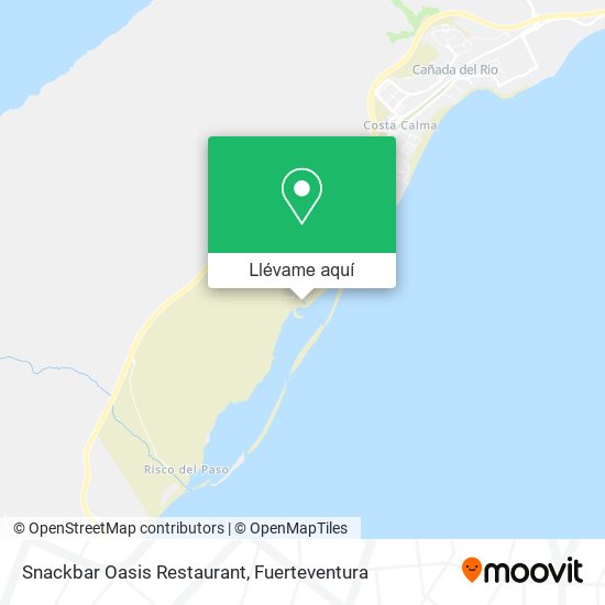 Mapa Snackbar Oasis Restaurant