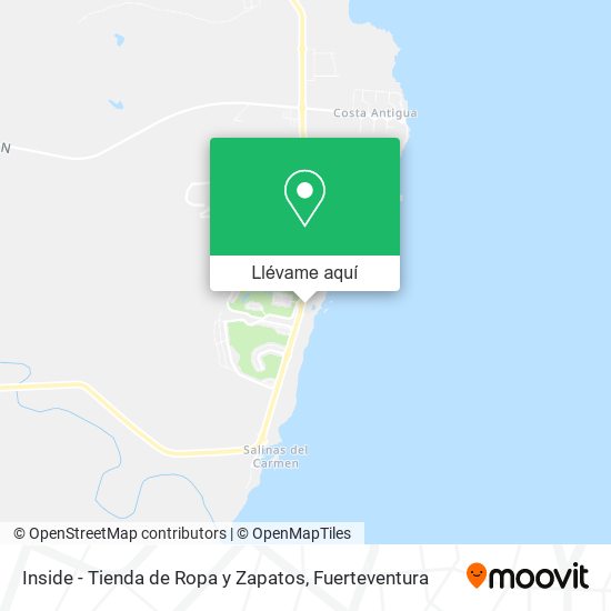 Mapa Inside - Tienda de Ropa y Zapatos