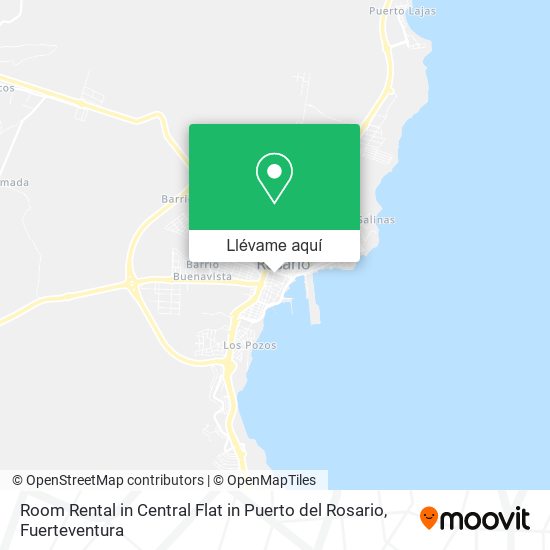 Mapa Room Rental in Central Flat in Puerto del Rosario