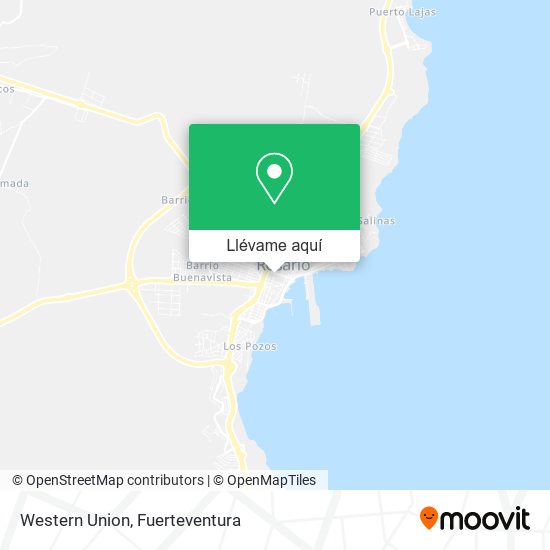 Mapa Western Union