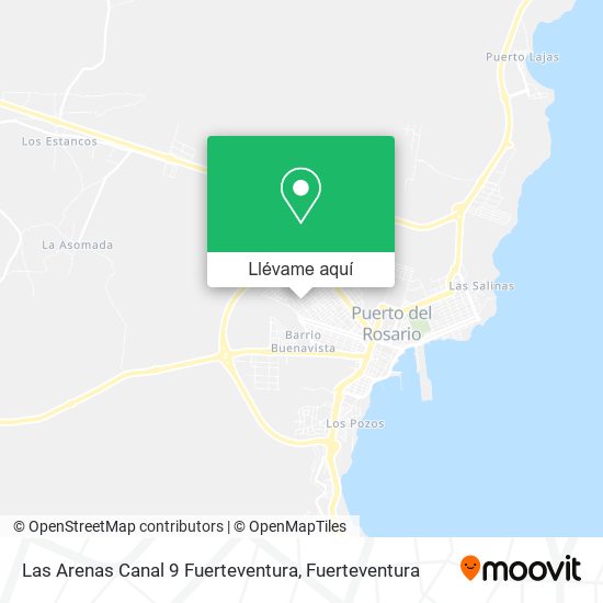 Mapa Las Arenas Canal 9 Fuerteventura