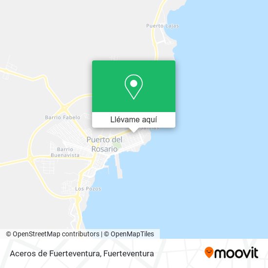 Mapa Aceros de Fuerteventura