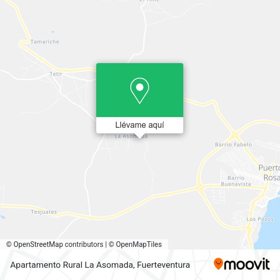 Mapa Apartamento Rural La Asomada