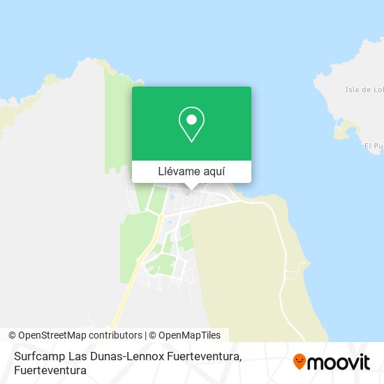 Mapa Surfcamp Las Dunas-Lennox Fuerteventura