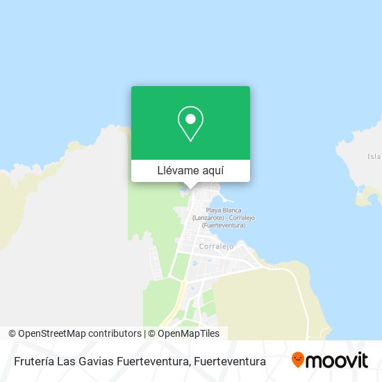 Mapa Frutería Las Gavias Fuerteventura