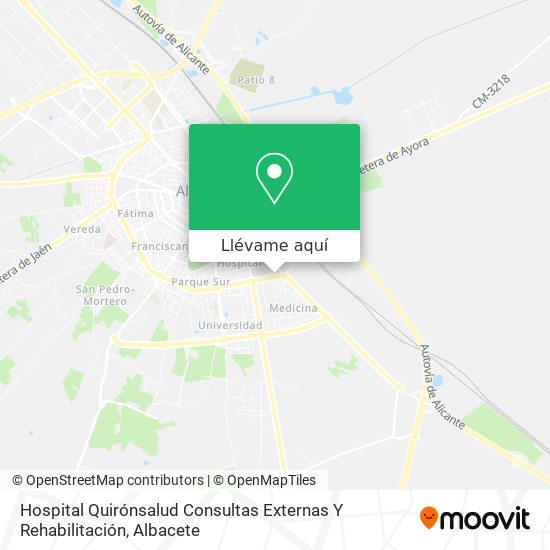 Mapa Hospital Quirónsalud Consultas Externas Y Rehabilitación