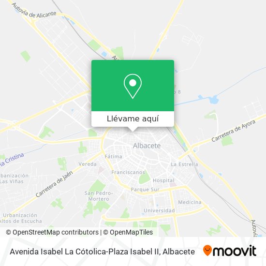 Mapa Avenida Isabel La Cótolica-Plaza Isabel II