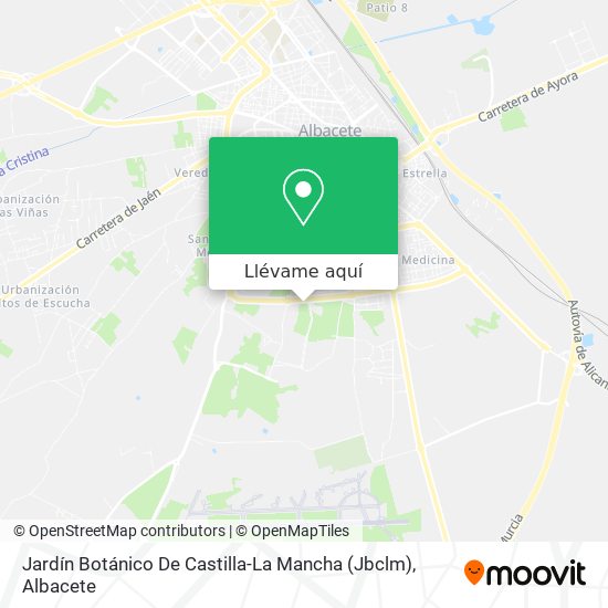 Mapa Jardín Botánico De Castilla-La Mancha (Jbclm)