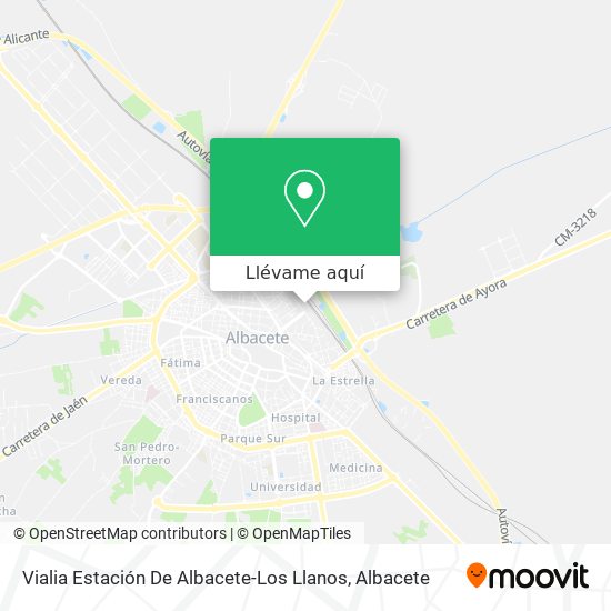Mapa Vialia Estación De Albacete-Los Llanos