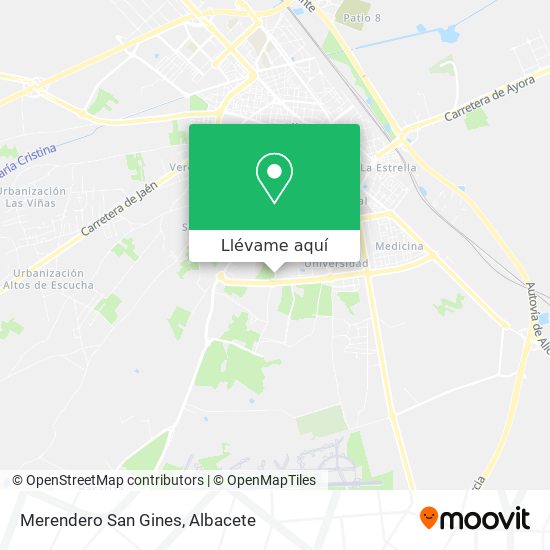 Mapa Merendero San Gines