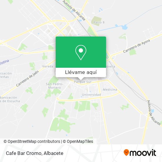 Mapa Cafe Bar Cromo
