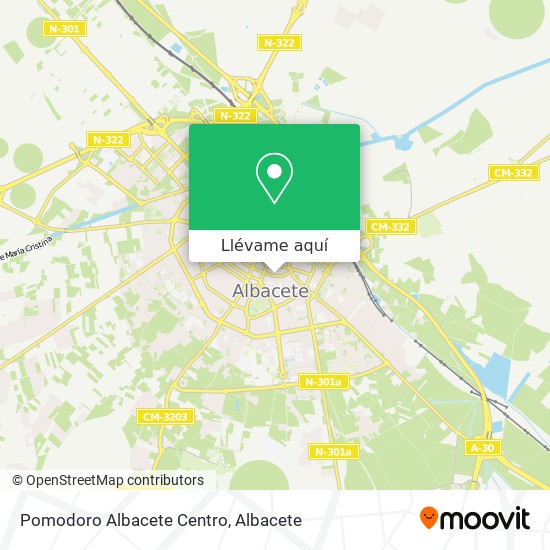 Mapa Pomodoro Albacete Centro