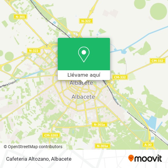 Mapa Cafeteria Altozano