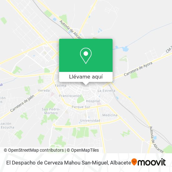 Mapa El Despacho de Cerveza Mahou San-Miguel