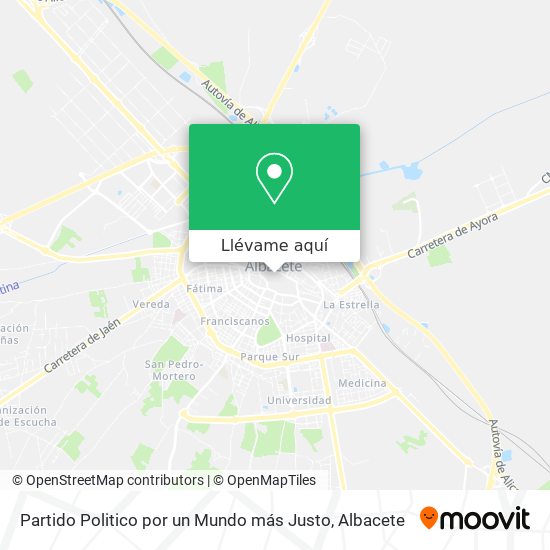 Mapa Partido Politico por un Mundo más Justo