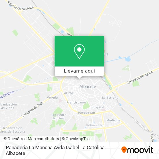Mapa Panaderia La Mancha Avda Isabel La Catolica