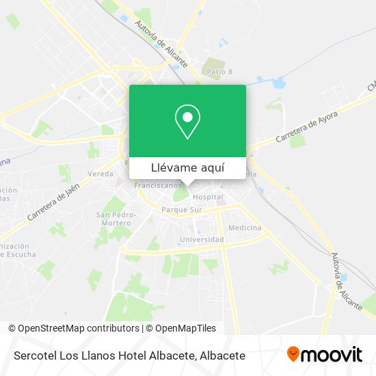 Mapa Sercotel Los Llanos Hotel Albacete