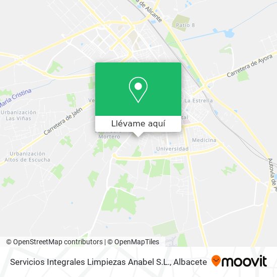 Mapa Servicios Integrales Limpiezas Anabel S.L.