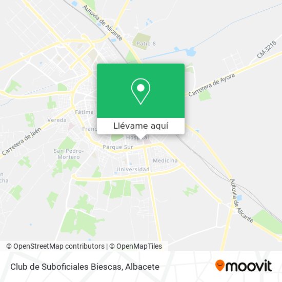 Mapa Club de Suboficiales Biescas