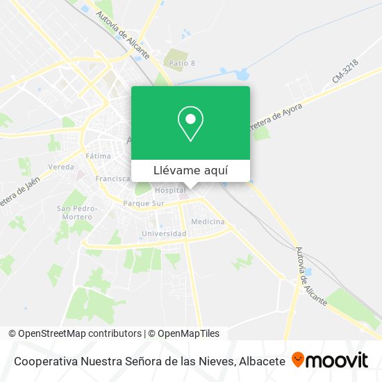 Mapa Cooperativa Nuestra Señora de las Nieves