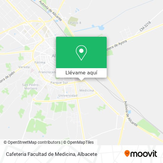 Mapa Cafeteria Facultad de Medicina
