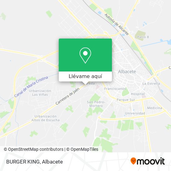 Mapa BURGER KING