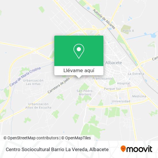Mapa Centro Sociocultural Barrio La Vereda
