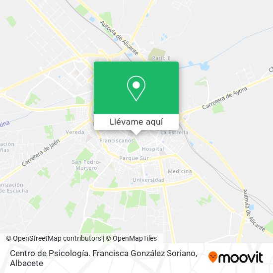 Mapa Centro de Psicología. Francisca González Soriano
