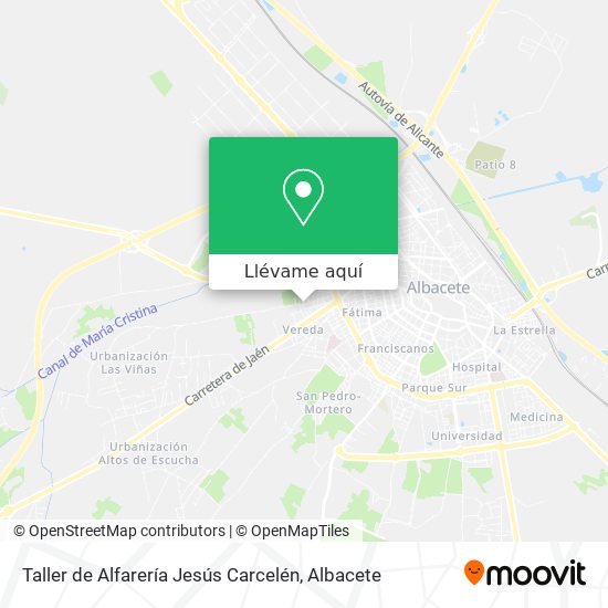 Mapa Taller de Alfarería Jesús Carcelén