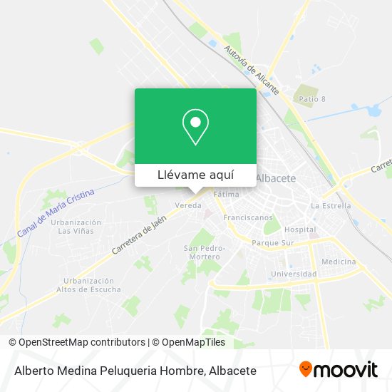 Mapa Alberto Medina Peluqueria Hombre