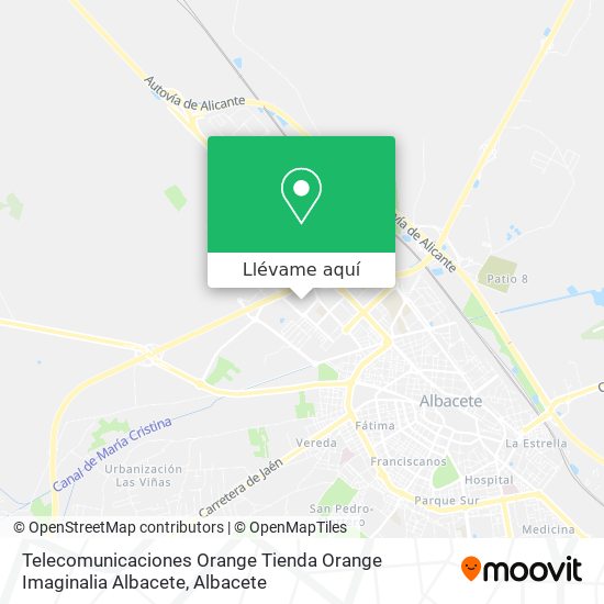 Mapa Telecomunicaciones Orange Tienda Orange Imaginalia Albacete