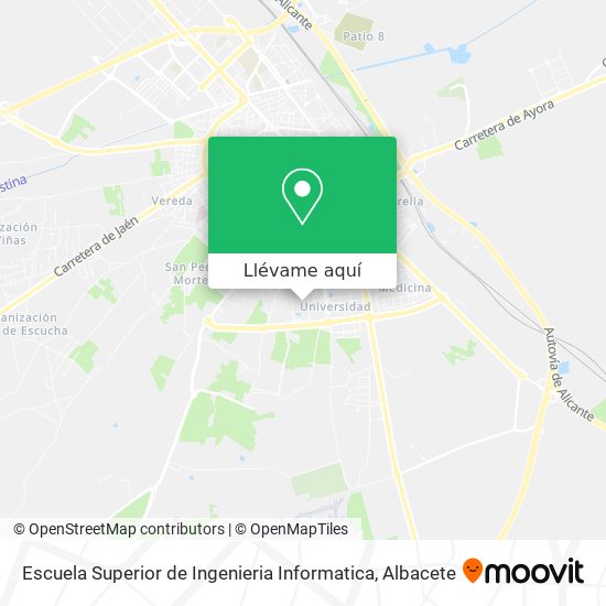 Mapa Escuela Superior de Ingenieria Informatica