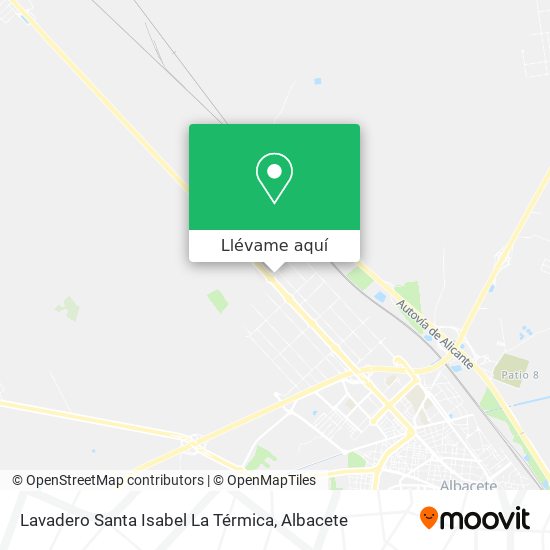 Mapa Lavadero Santa Isabel La Térmica