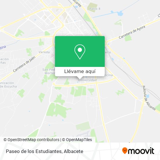 Mapa Paseo de los Estudiantes