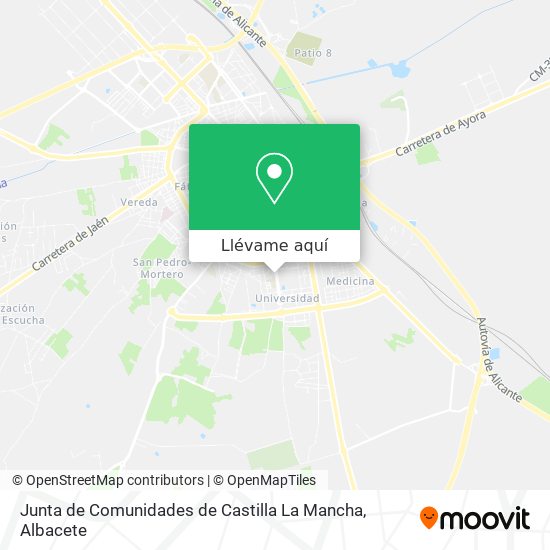 Mapa Junta de Comunidades de Castilla La Mancha
