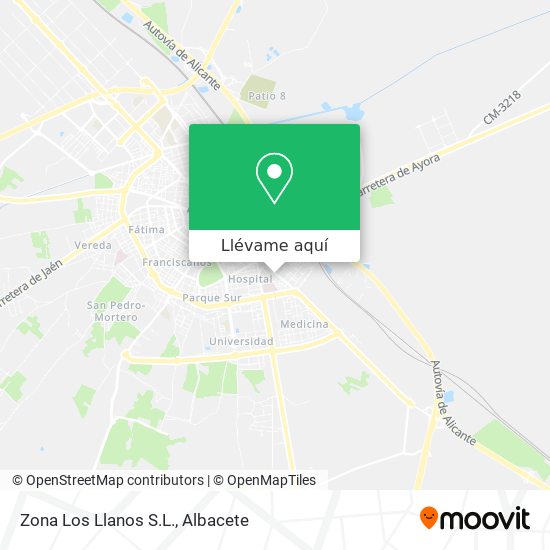 Mapa Zona Los Llanos S.L.