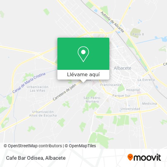 Mapa Cafe Bar Odisea