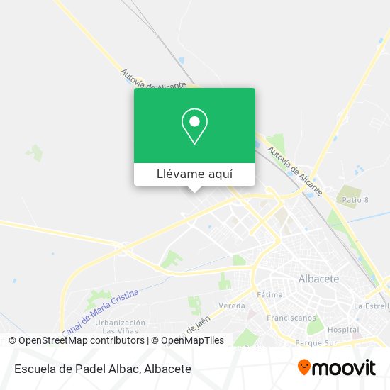 Mapa Escuela de Padel Albac