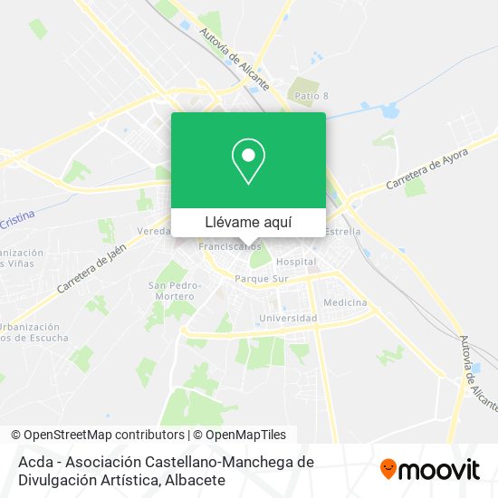 Mapa Acda - Asociación Castellano-Manchega de Divulgación Artística