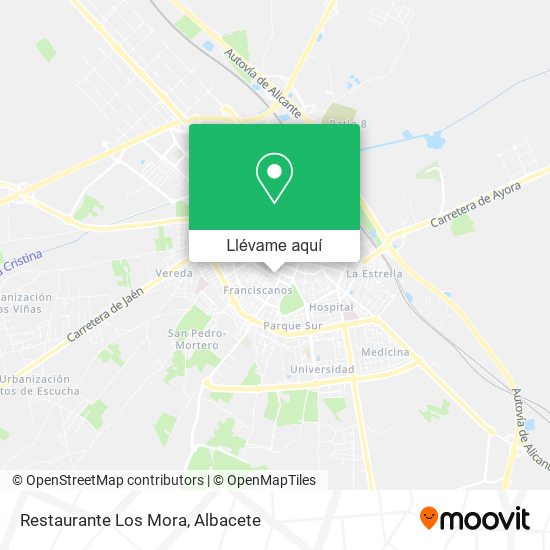 Mapa Restaurante Los Mora