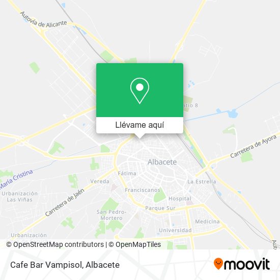 Mapa Cafe Bar Vampisol