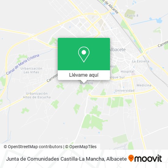 Mapa Junta de Comunidades Castilla-La Mancha