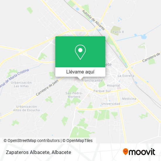 Mapa Zapateros Albacete