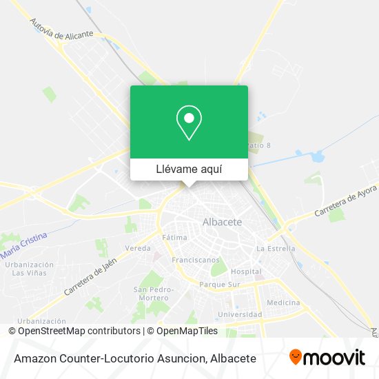 Mapa Amazon Counter-Locutorio Asuncion