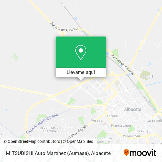 Mapa MITSUBISHI Auto Martínez (Aumasa)