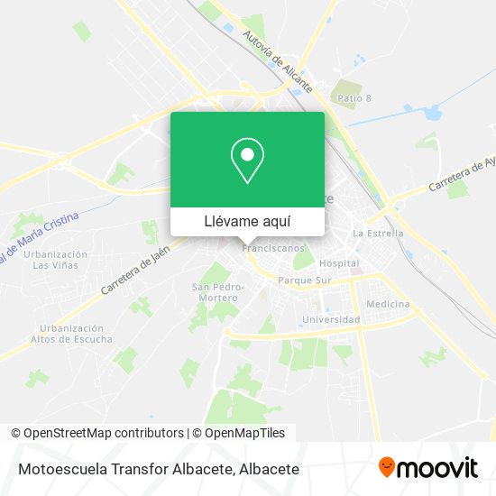 Mapa Motoescuela Transfor Albacete