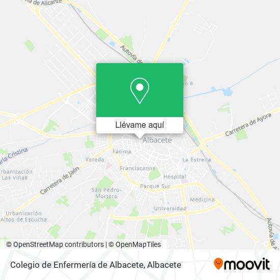 Mapa Colegio de Enfermería de Albacete